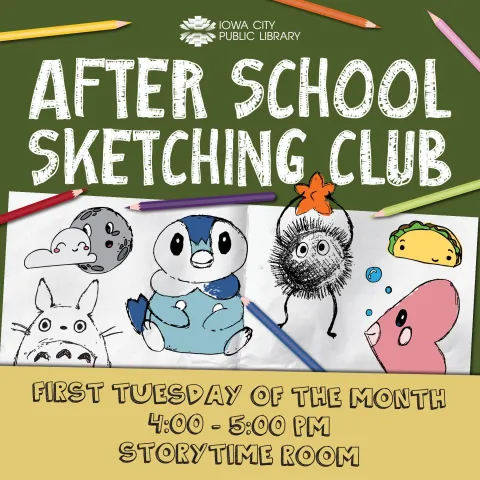 After school sketching club event